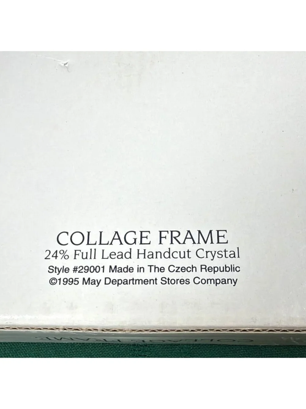 Vintage 1995 Royal Limited Lead Crystal Collage Picture Frame 4 Openings Czech